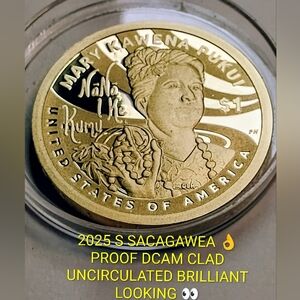 👁️‼️2025 S Sacagawea Proof DOLLAR CLAD UNCIRCULATED👍👁️
